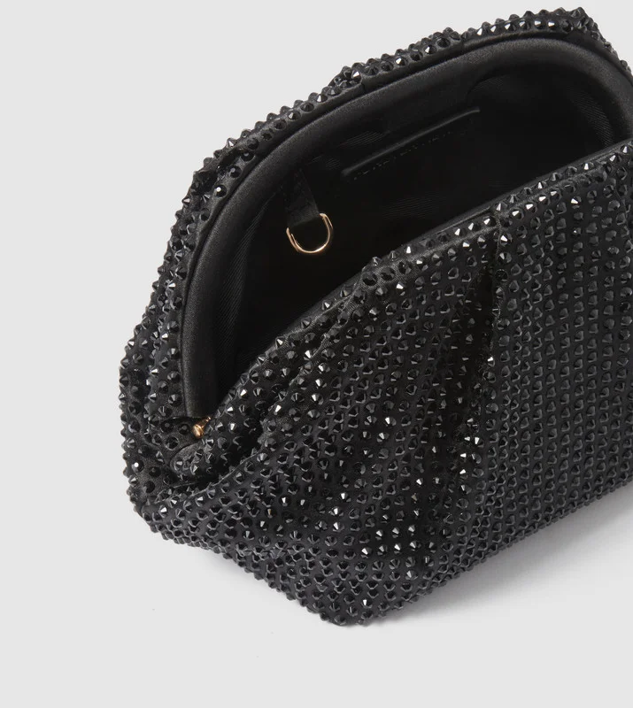 forever new  SIGNATURE REECE Ruched Embellished Clutch for Women | Best Price UAE